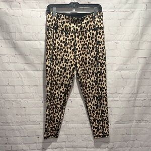 Victoria's Secret Leopard Print Leggings - Tan & Black Woman’s Size 14